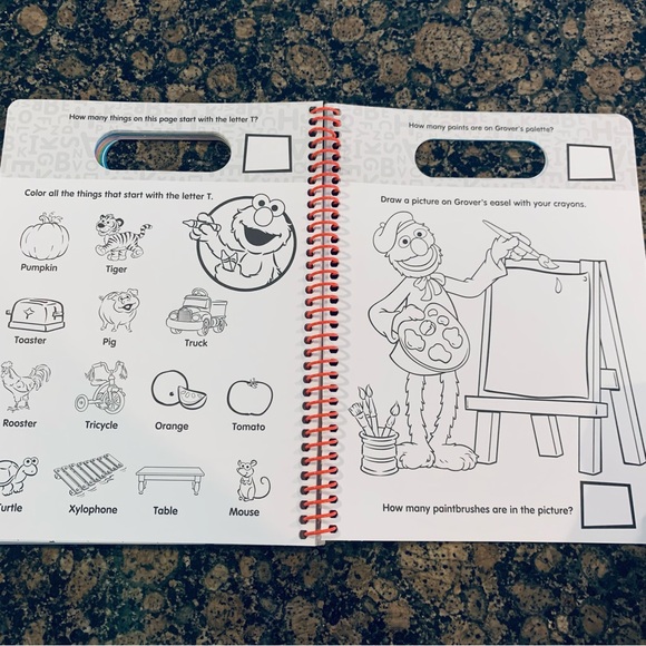 Sesame Street: Write and Wipe Learning Letters & Numbers Activity Workbook Pre-K - Picture 6 of 6